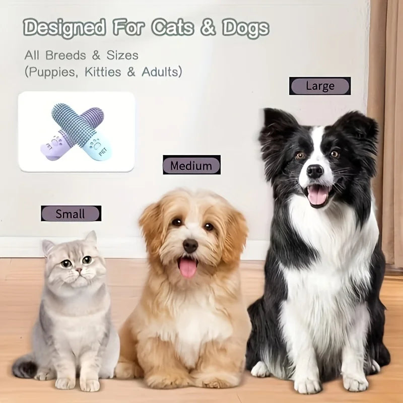 360 Silicone Pet Finger Toothbrush