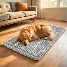 Cooling Striped Car Dog Bed Mat