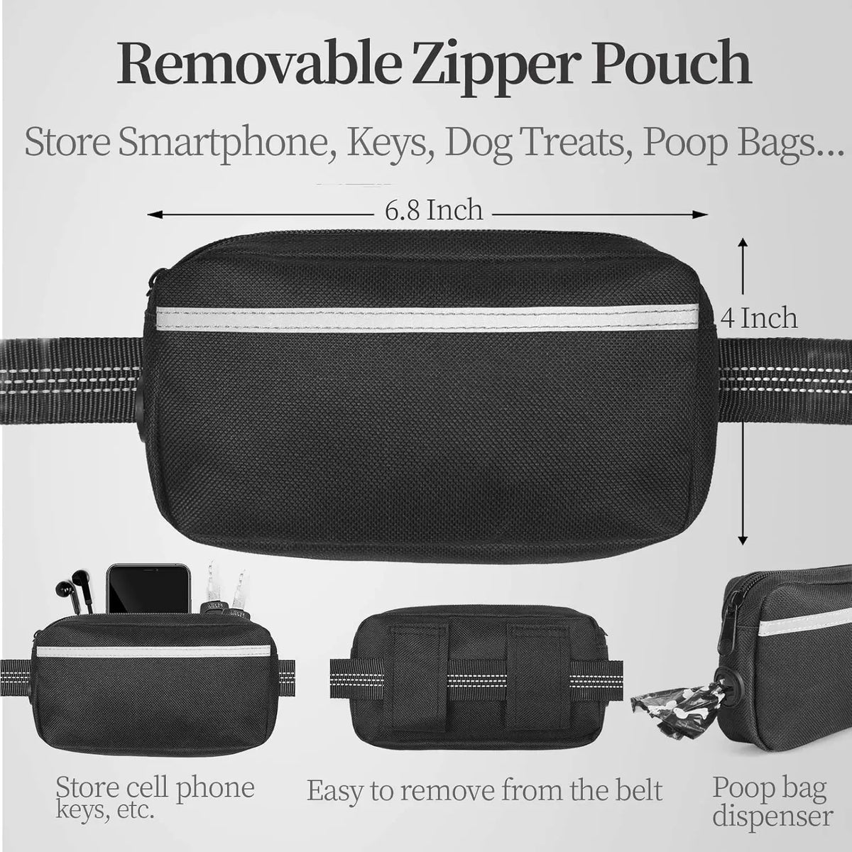 Bungee Waist Running Dog Leash