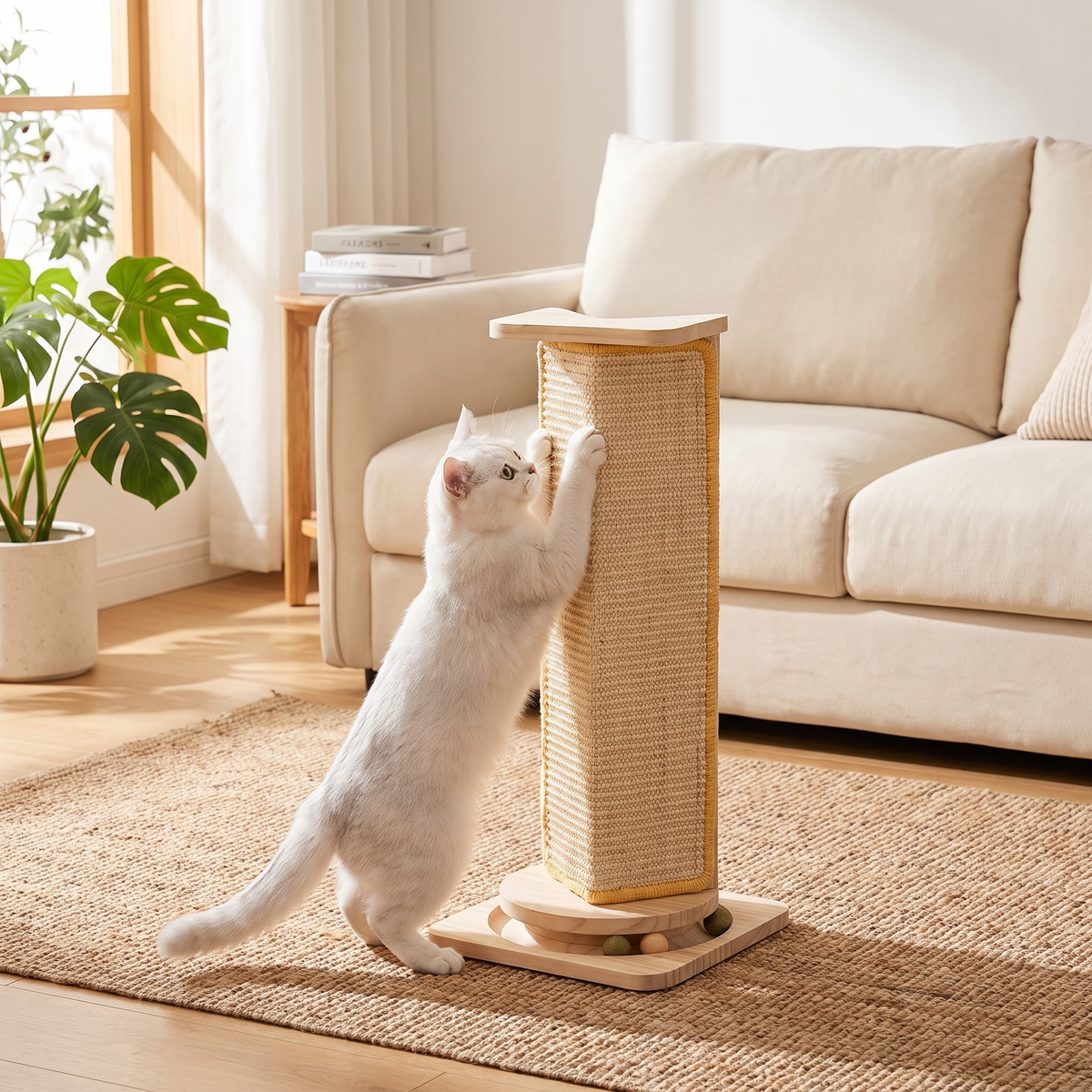 Natural Sisal Cat Scratcher Mat