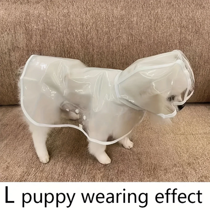 Transparent Dog Raincoat