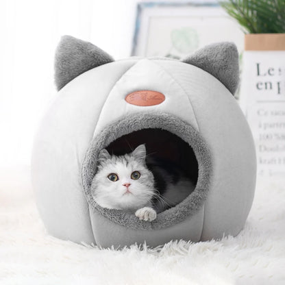 Winter Cat Cave Bed