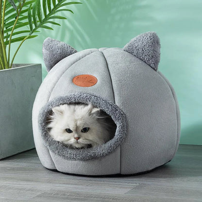Winter Cat Cave Bed
