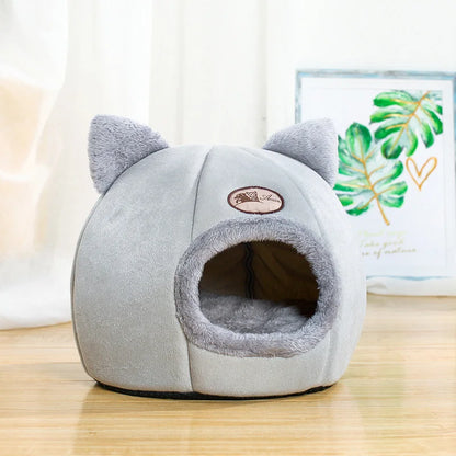 Winter Cat Cave Bed