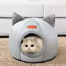 Winter Cat Cave Bed