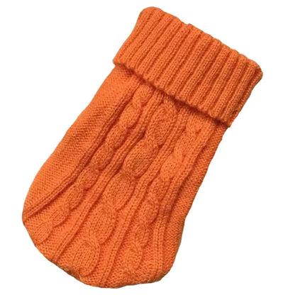Cable Knit Dog Sweater