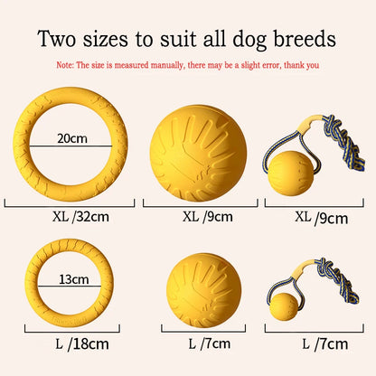 4-Pack EVA Dog Toy Set