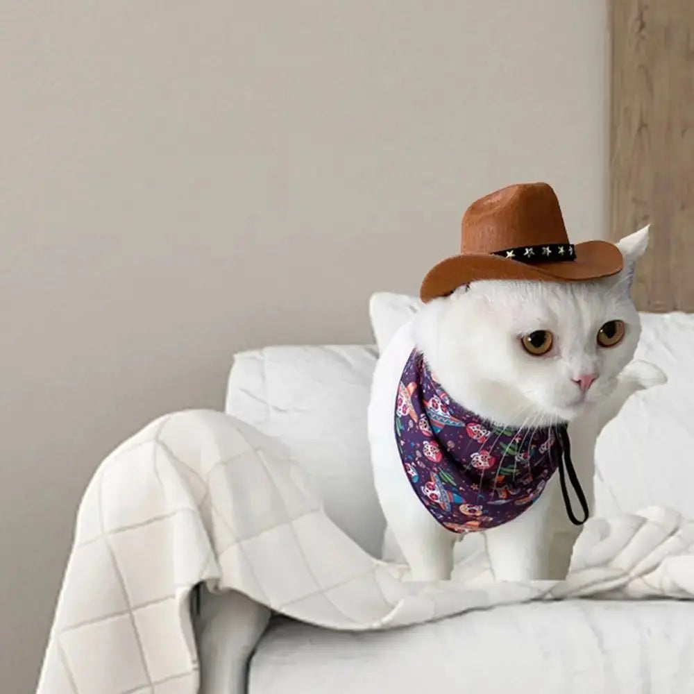 Adjustable Cowboy Pet Hat