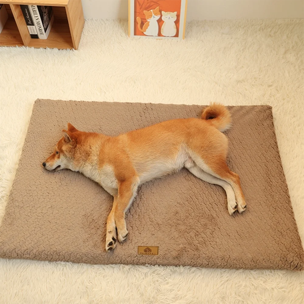 Faux Fur Pet Bed with Washable Cover