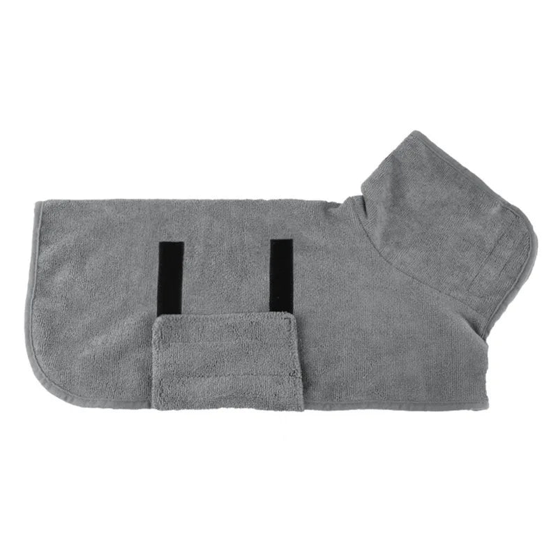 2-in-1 Dog Bathrobe Drying Towel