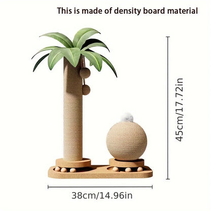 Coconut Tree Cat Scratching Post and Tower