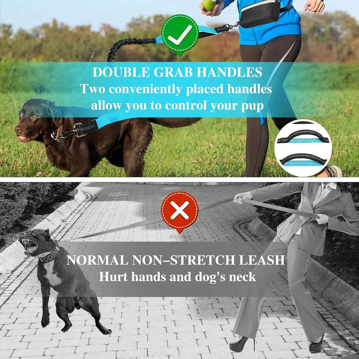 Bungee Waist Running Dog Leash