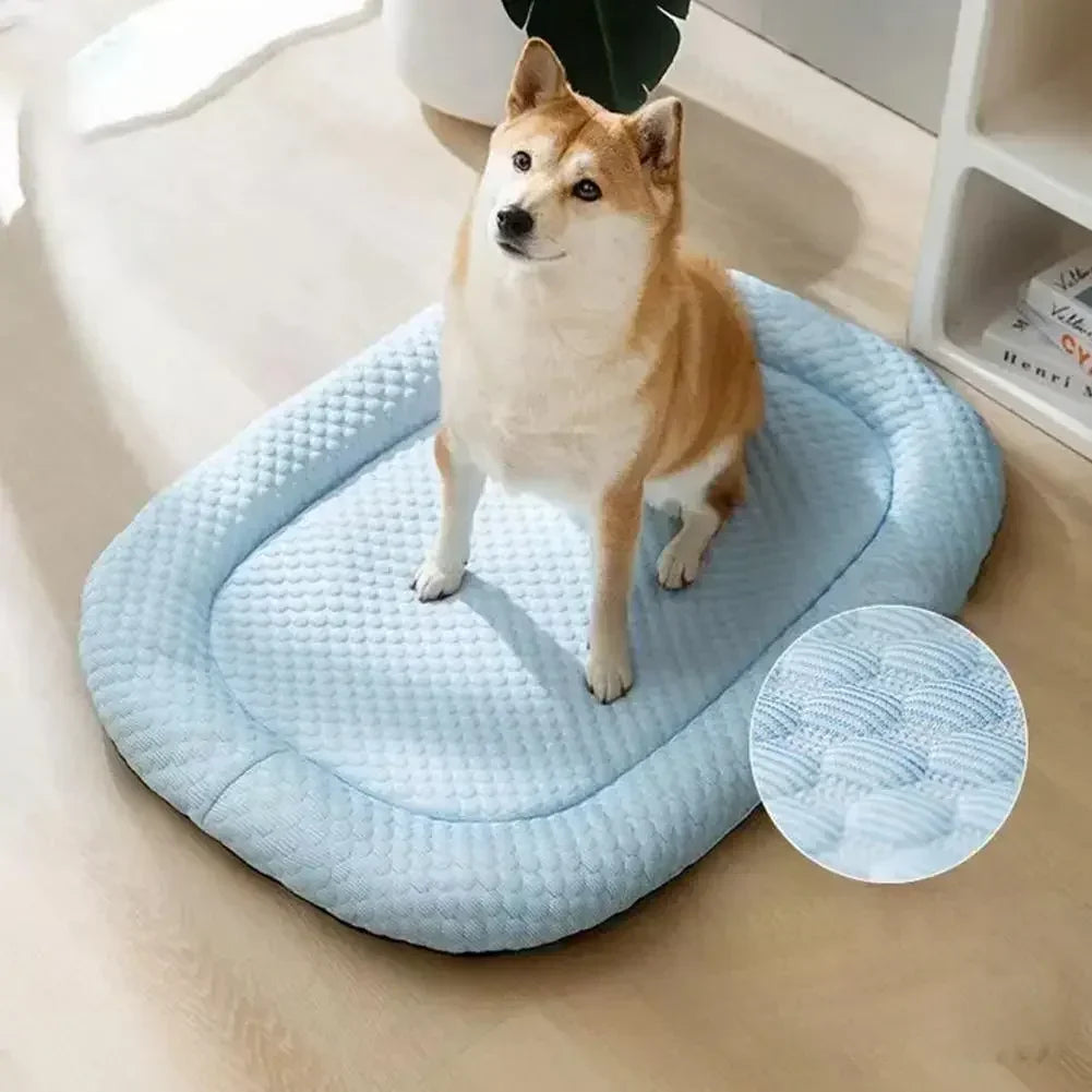 Ice Silk Cooling Dog Bed Mat