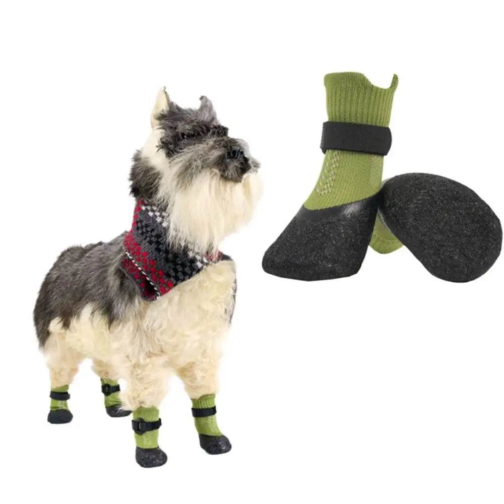 4-Pack Waterproof Dog Shoe Socks