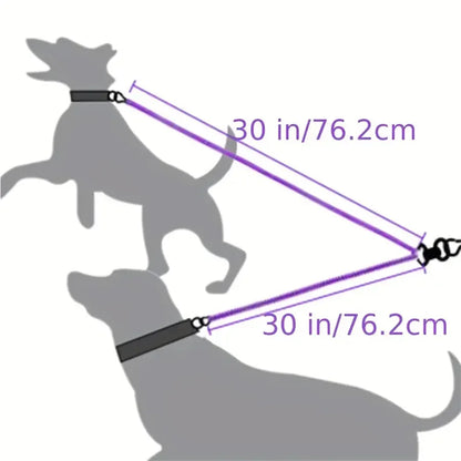 No-Tangle Dual Dog Leash