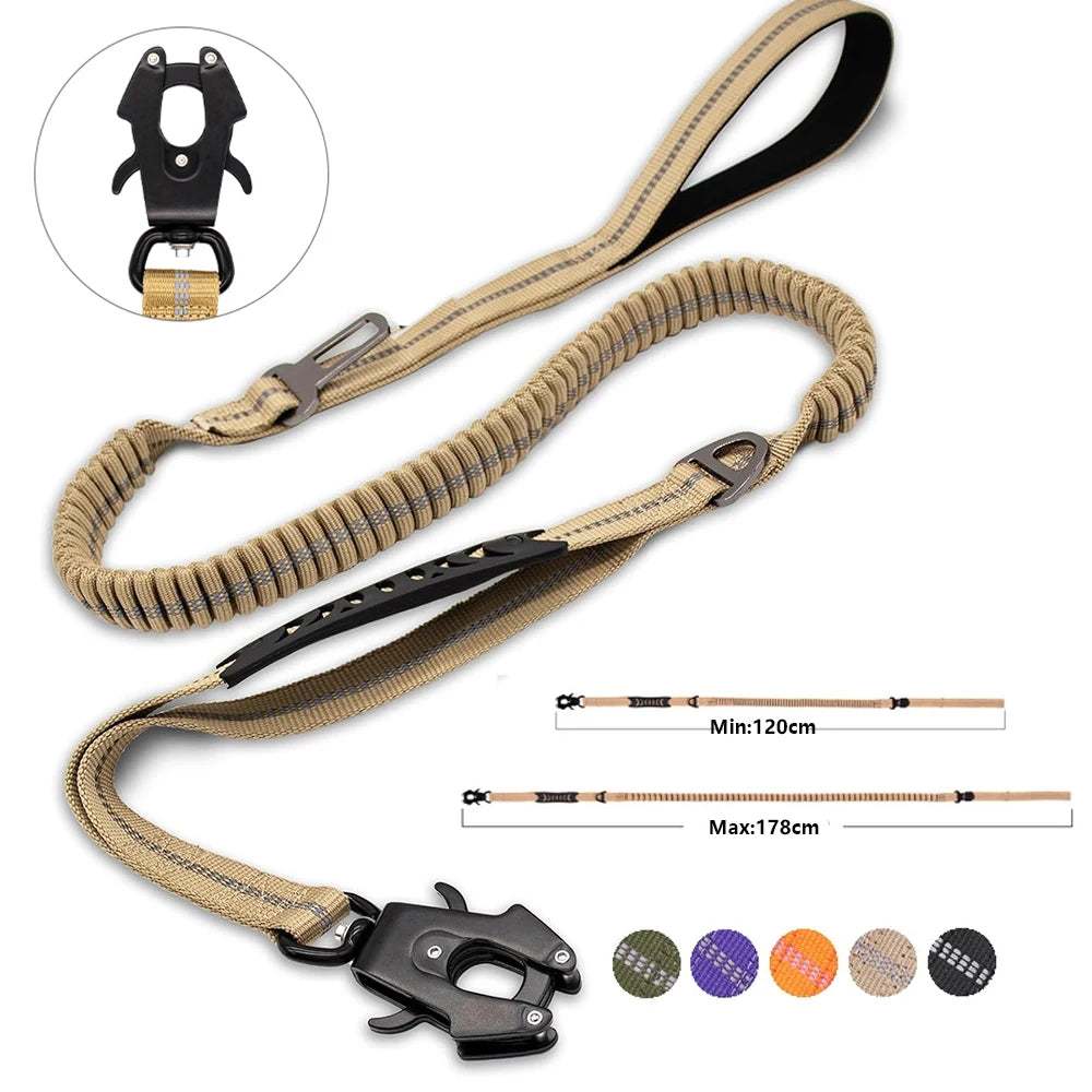 Reflective Shock-Absorbing Dog Leash