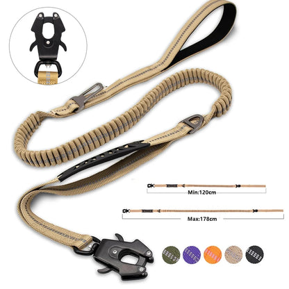 Reflective Shock-Absorbing Dog Leash
