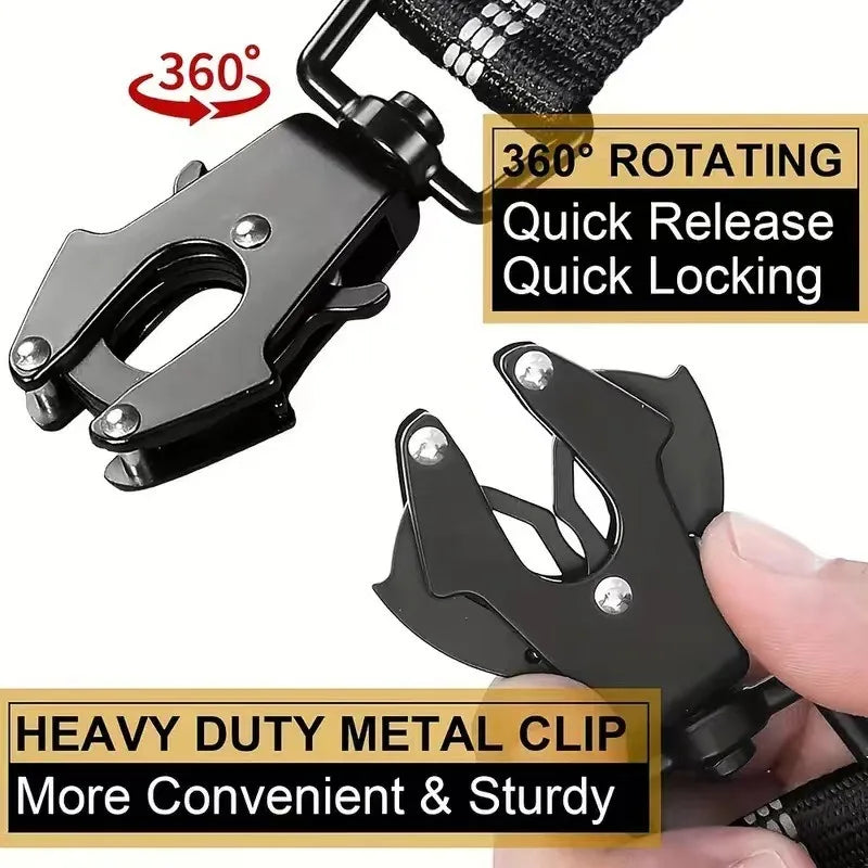 Heavy-Duty Dog Leash with Traffic Handle