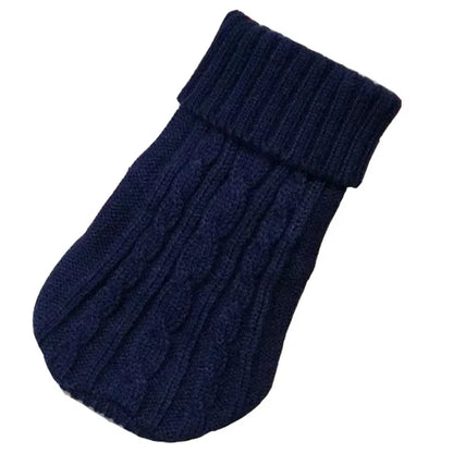 Cable Knit Dog Sweater