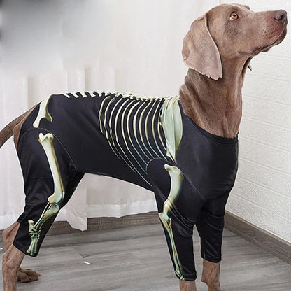 Dog Halloween Skeleton Costume