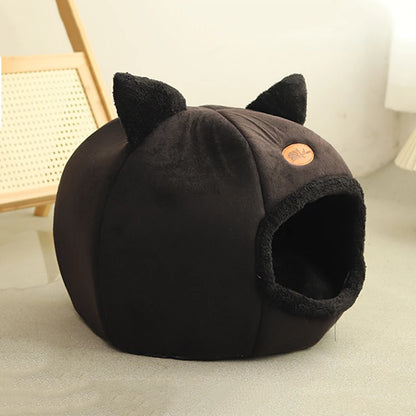 Winter Cat Cave Bed