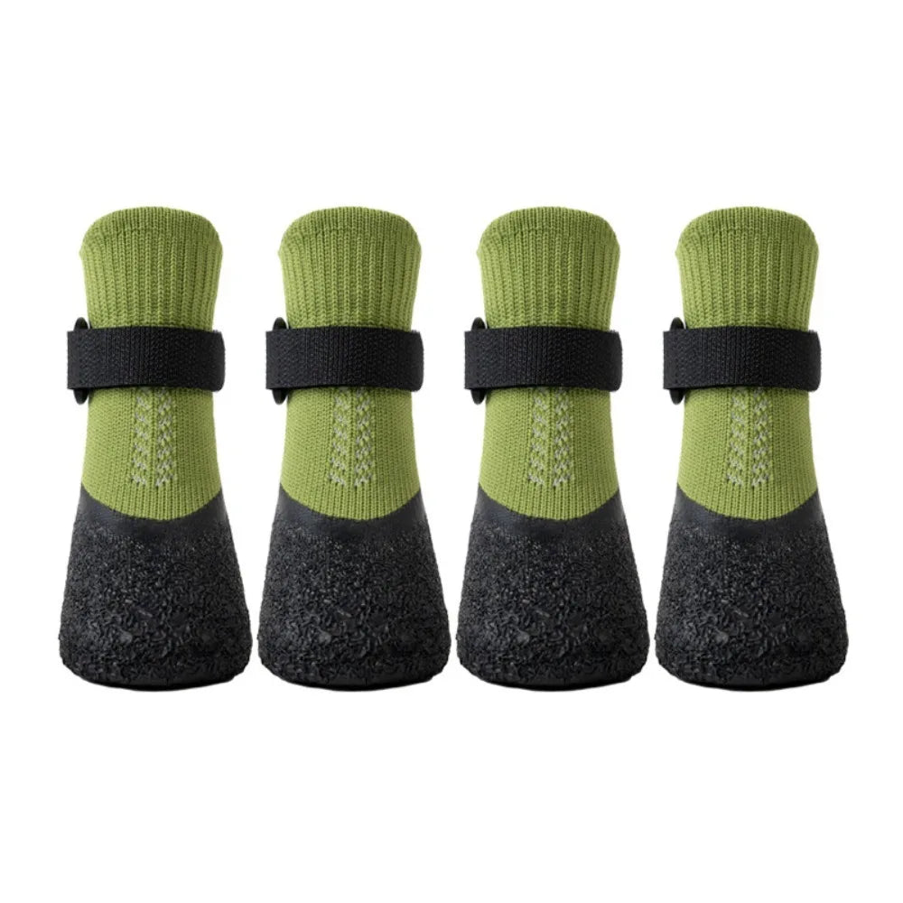 4-Pack Waterproof Dog Shoe Socks