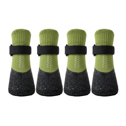 4-Pack Waterproof Dog Shoe Socks