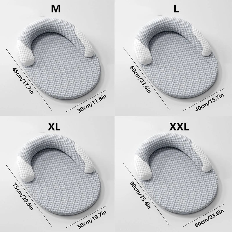 Oval Ice Silk Cooling Pet Bed