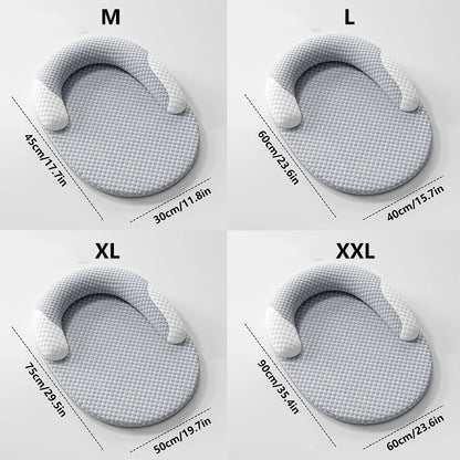 Oval Ice Silk Cooling Pet Bed
