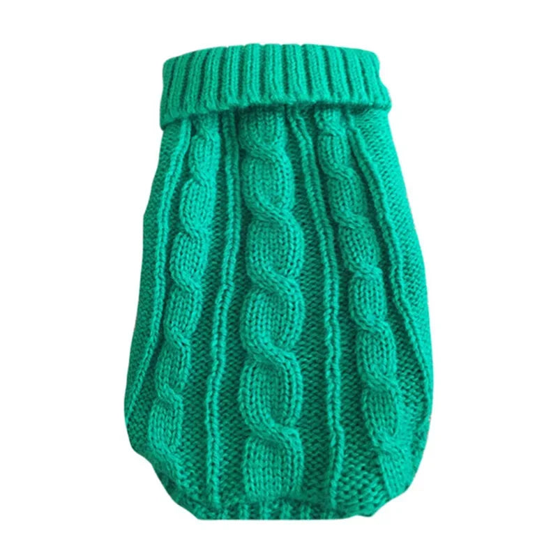 Cable Knit Dog Sweater