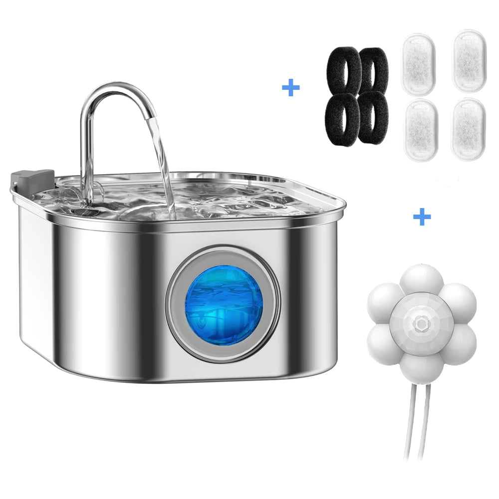 3.2L Stainless Steel Pet Fountain