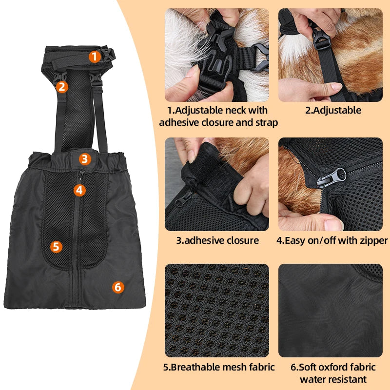 Pet Drag Bag for Dogs with Limited Mobility