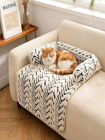 Bolstered Pet Sofa Bed Mat