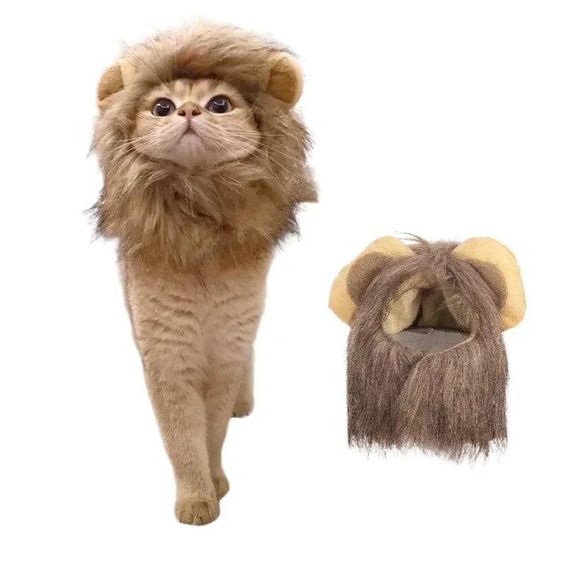 Lion Mane Cat Costume Hat