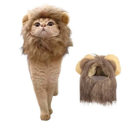 Lion Mane Cat Costume Hat