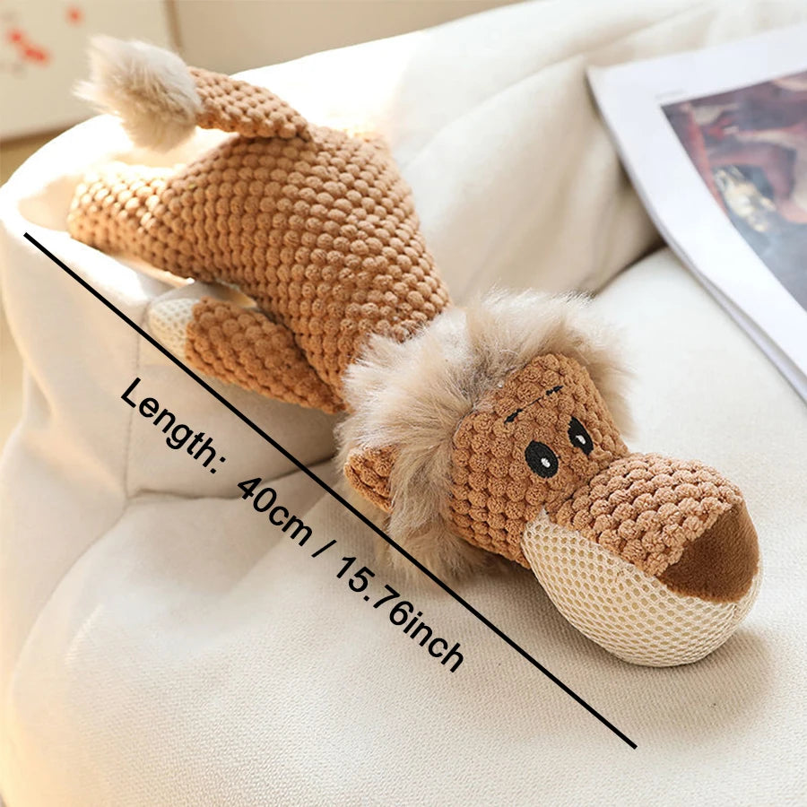 Bite-Resistant Squeaky Plush