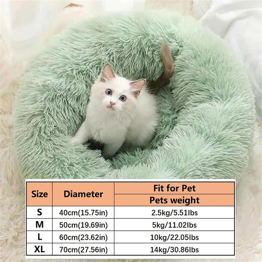 Faux Fur Donut Pet Bed