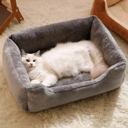 Winter Cat Basket Bed