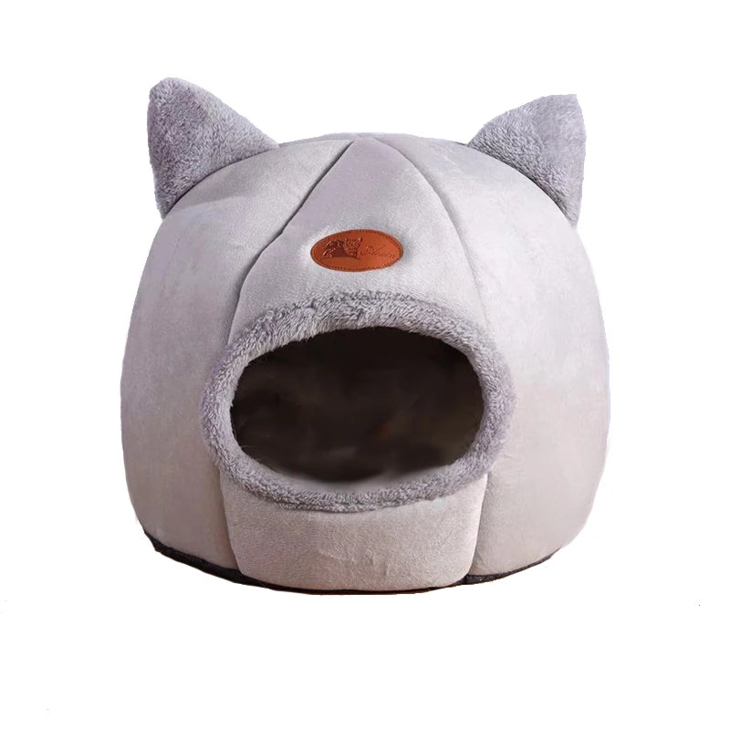 Winter Cat Cave Bed