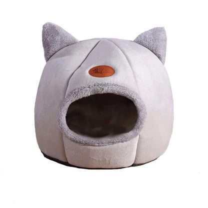 Winter Cat Cave Bed