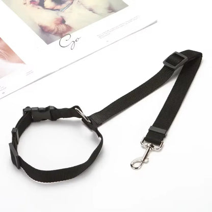 2-in-1 Dog Car Safety Belt and Leash
