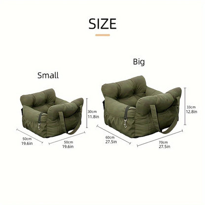 Dog Car Seat with Safety Strap