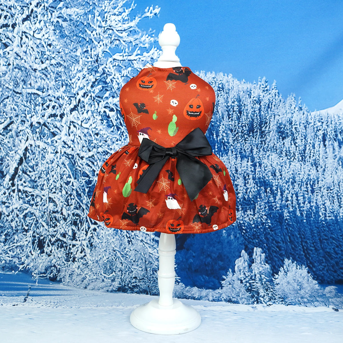 Pumpkin Dog Halloween Skirt