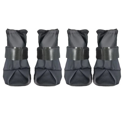 Waterproof High-Top Dog Shoes, 4-Pack