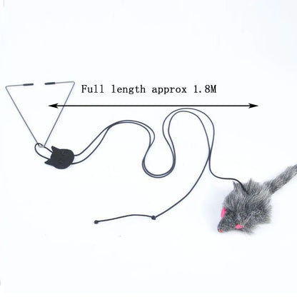 Hanging Door Mouse Cat Teaser