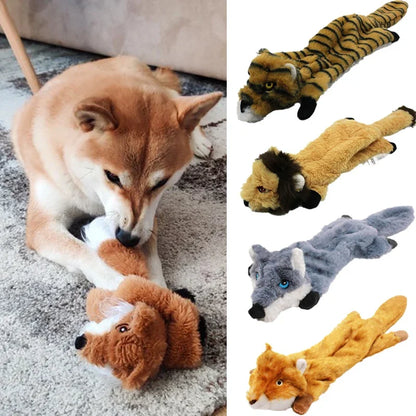 Plush Animal Squeaky Dog Chew Toy