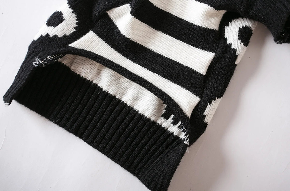 Skull Knit Pet Halloween Sweater
