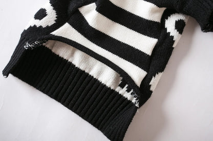 Skull Knit Pet Halloween Sweater