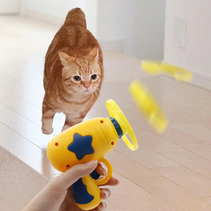Flying Disc Launcher Cat Toy