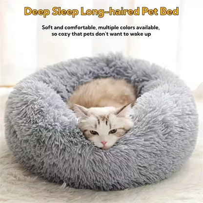 Faux Fur Donut Pet Bed